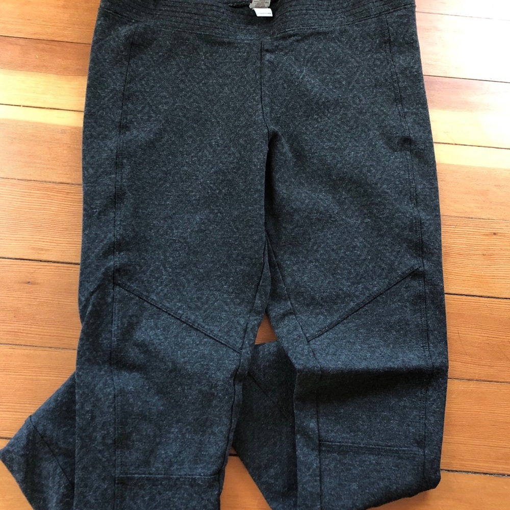 Grey/Dark Grey Moto patch leggings